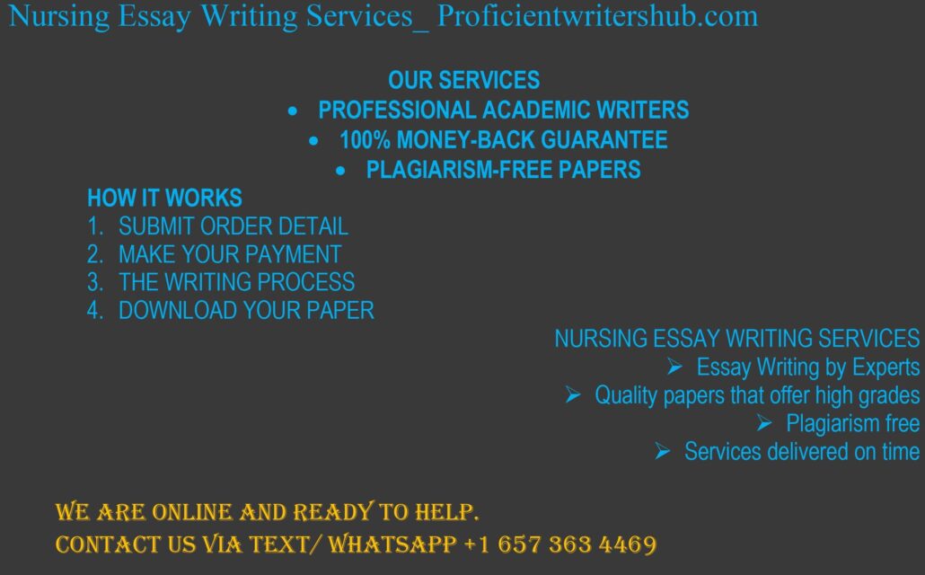 #1 Nursing Essay Writing Services for students