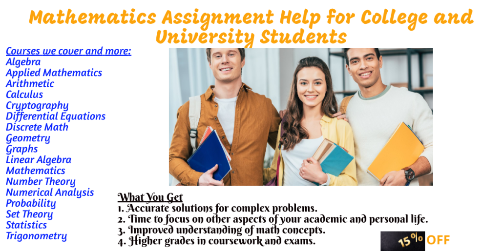 Mathematics Assignment Help