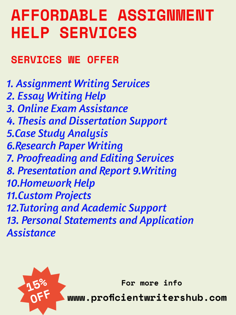 Assignment Help _ Proficient Writers Hub 